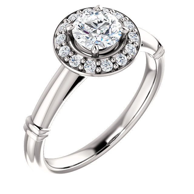 Halo Detail Diamond Ring- Anillos de compromiso en Monterrey